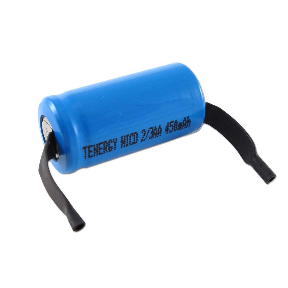 Amazon.com: Tenergy 2/3AA 450mAh NiCd Flat Top Rechargeable